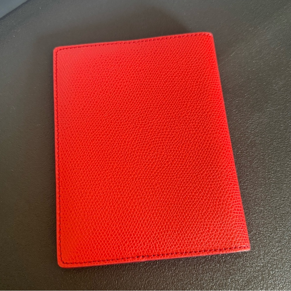 Tumi Province Passport Holder In Red - Picture 7 of 7